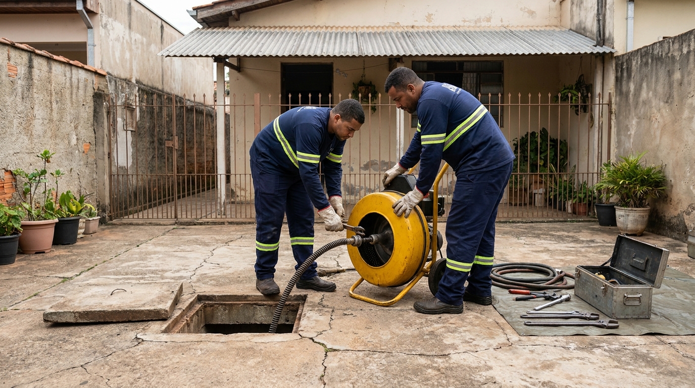 Desentupimento de esgoto em Aracaju‑SE