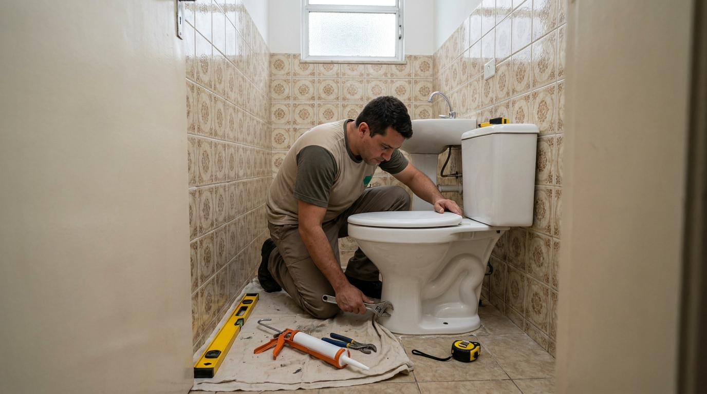 Instalação de vaso sanitário em Aracaju‑SE