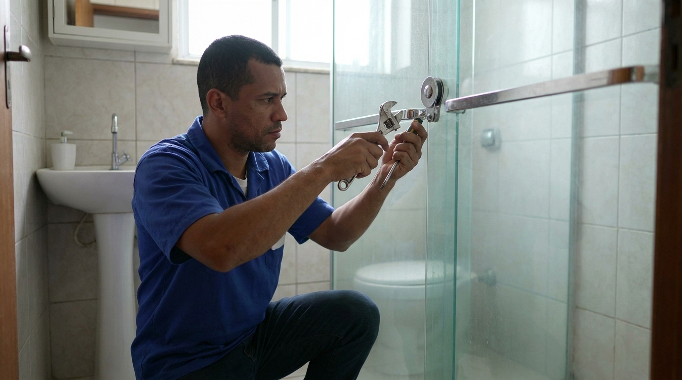 Manutenção de box de vidro em Aracaju‑SE