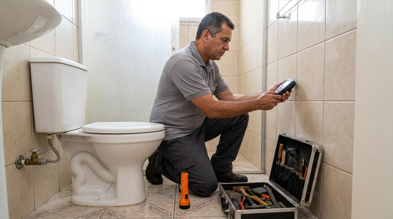 Técnico de caça vazamento com detector em Aracaju‑SE
